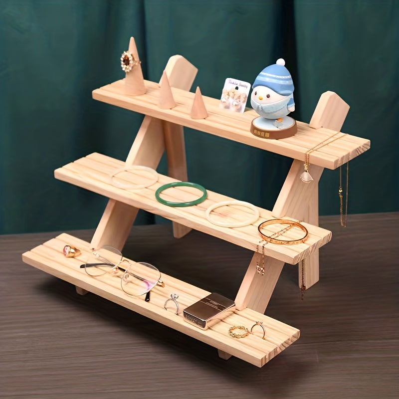 Wooden Display Riser Shelf