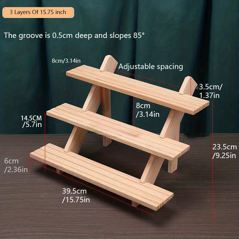 Wooden Display Riser Shelf