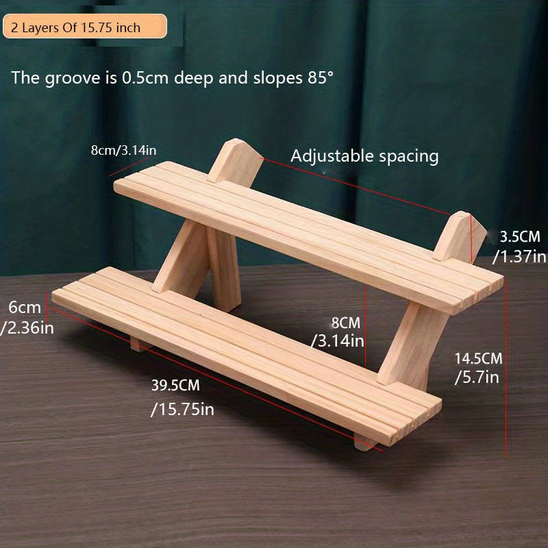 Wooden Display Riser Shelf