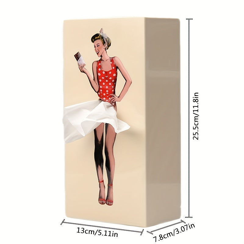 Skirt Girl Tissue Box for Esthetician Rooms