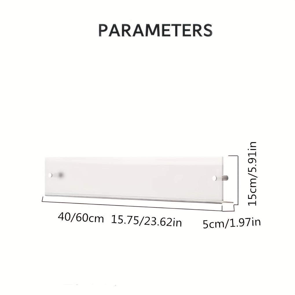 Acrylic Wall-Mounted Magazine Rack