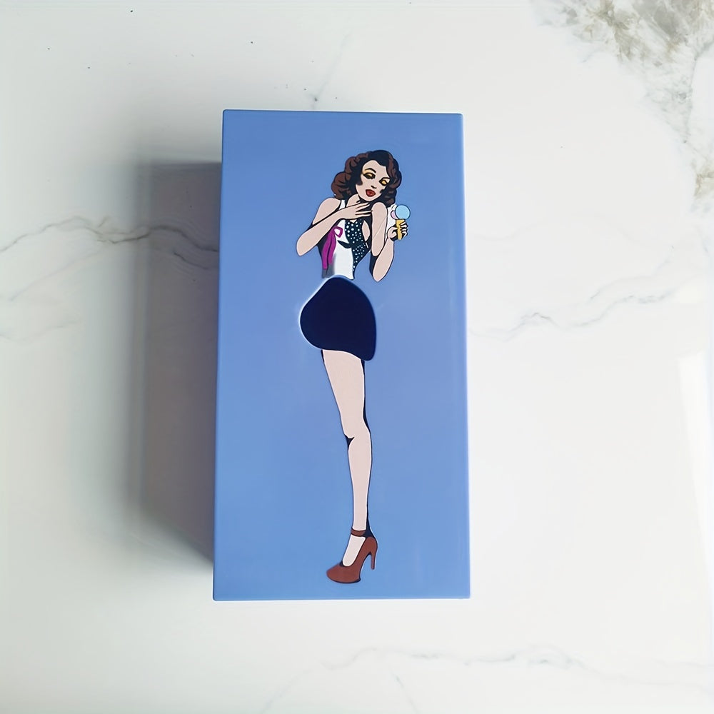 Skirt Girl Tissue Box for Esthetician Rooms