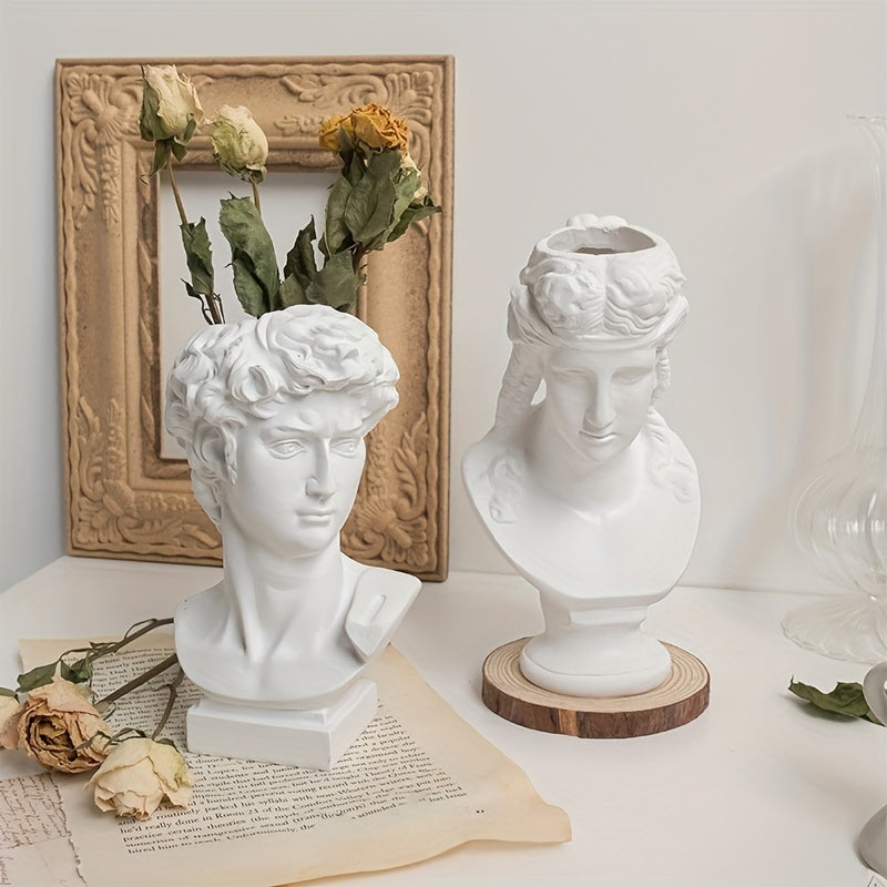 Greek Avatar Resin Flower Pot - Esthetician Room Decor