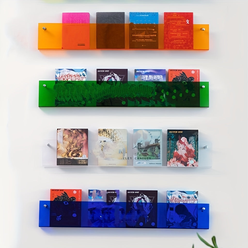 Acrylic Wall-Mounted Magazine Rack