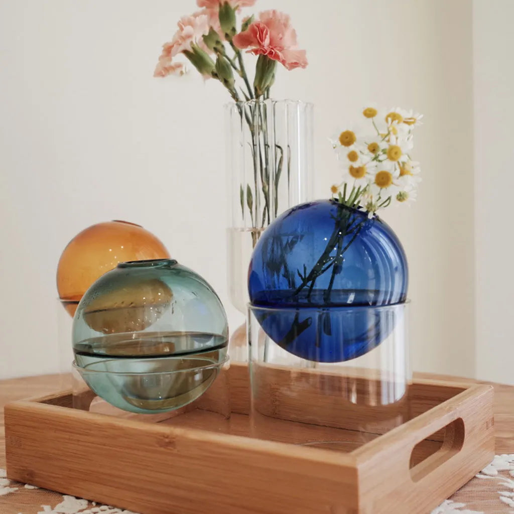 Nordic Style Glass Flower Vase