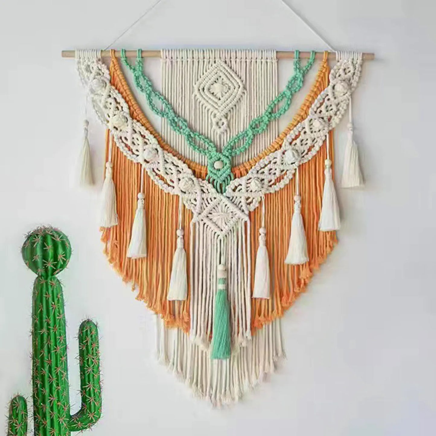 Boho Geometric Macrame Wall Decor