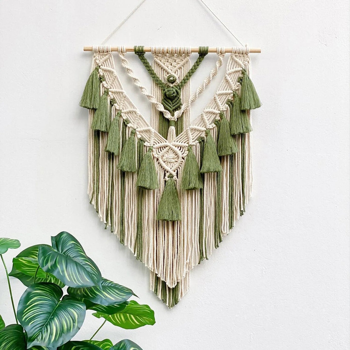 Boho Geometric Macrame Wall Decor