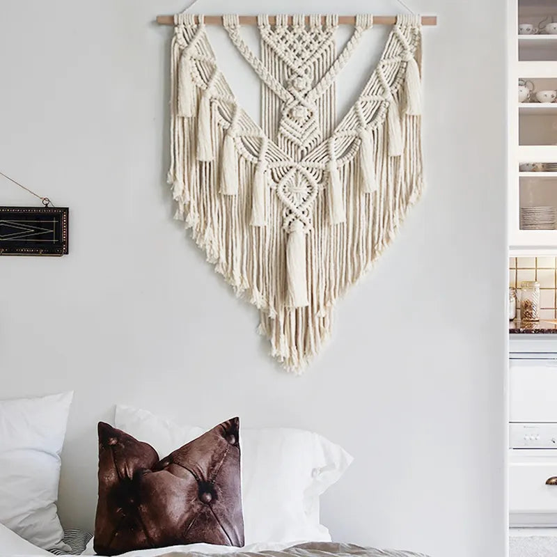 Boho Geometric Macrame Wall Decor