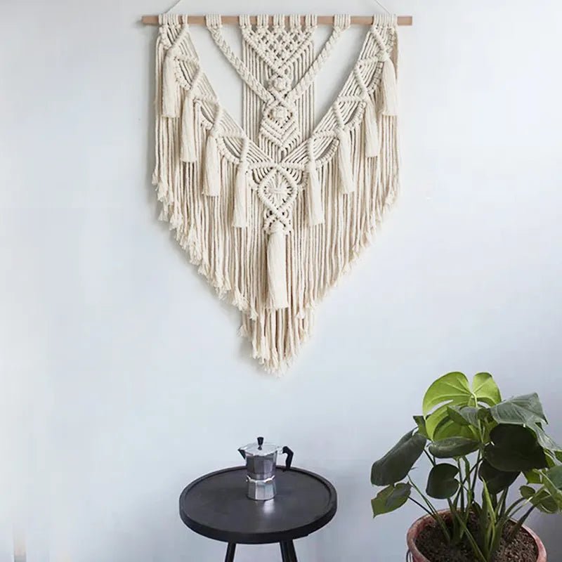 Boho Geometric Macrame Wall Decor