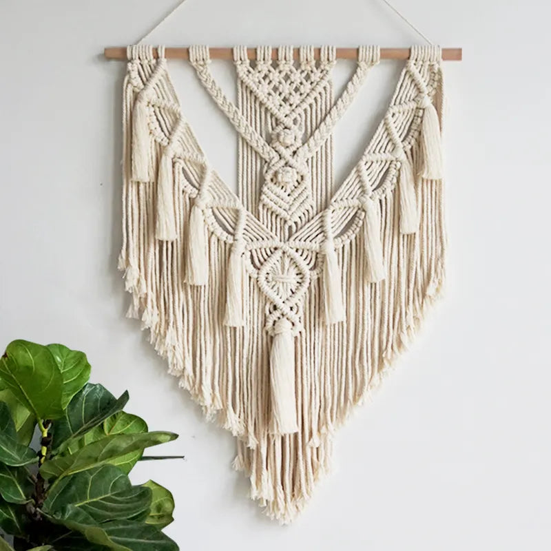 Boho Geometric Macrame Wall Decor