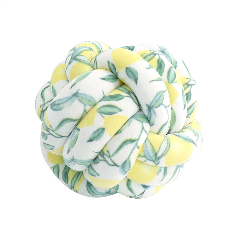 Knotted Ball Throw Pillow